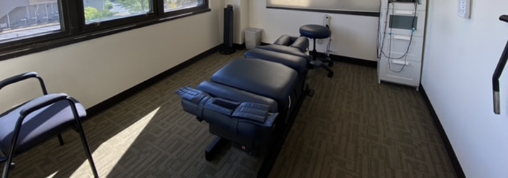 Chiropractic Nanuet NY Blue Adjustment Table